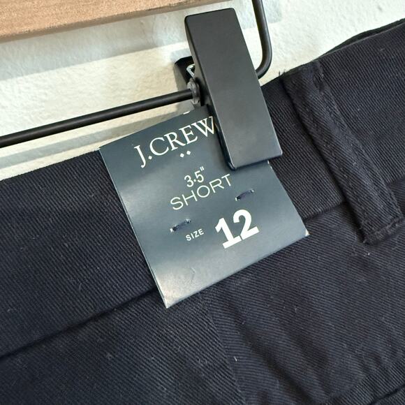 NWT J. Crew Factory 3.5" Classic Chino Short - Black - 12 - Picture 8 of 11